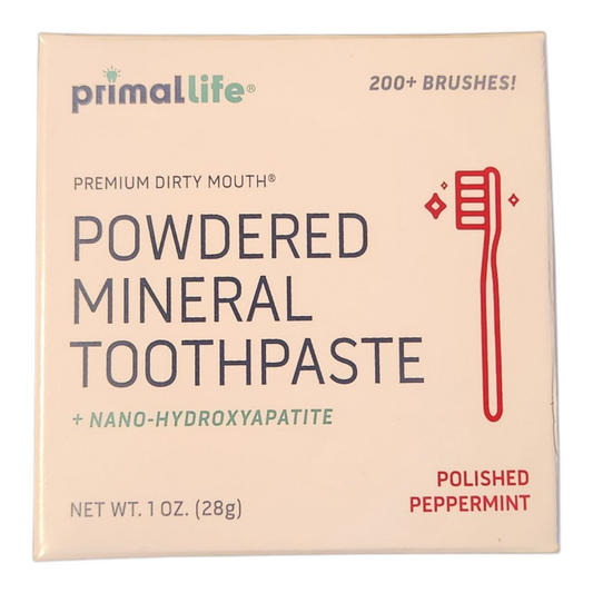 POWDERED MINERAL TOOTHPASTE PEPPERMINT