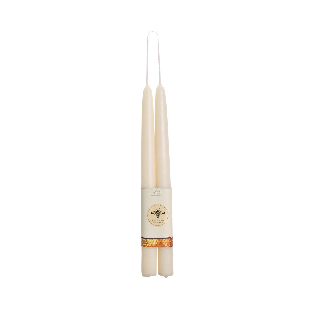 BEEWAX CANDLE STANDARD TAPER IVORY