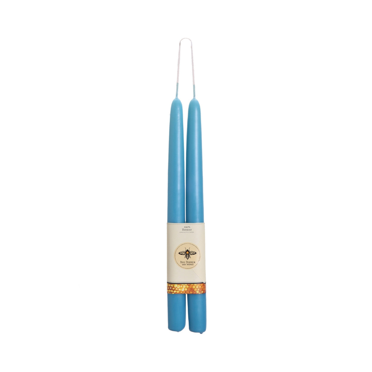 BEESWAX CANDLE STANDARD TAPER SKY BLUE