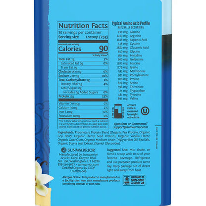 WARRIOR BLEND PROTEIN POWDER VANILLA