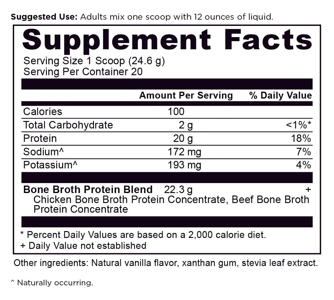BONE BROTH PROTEIN VANILLA