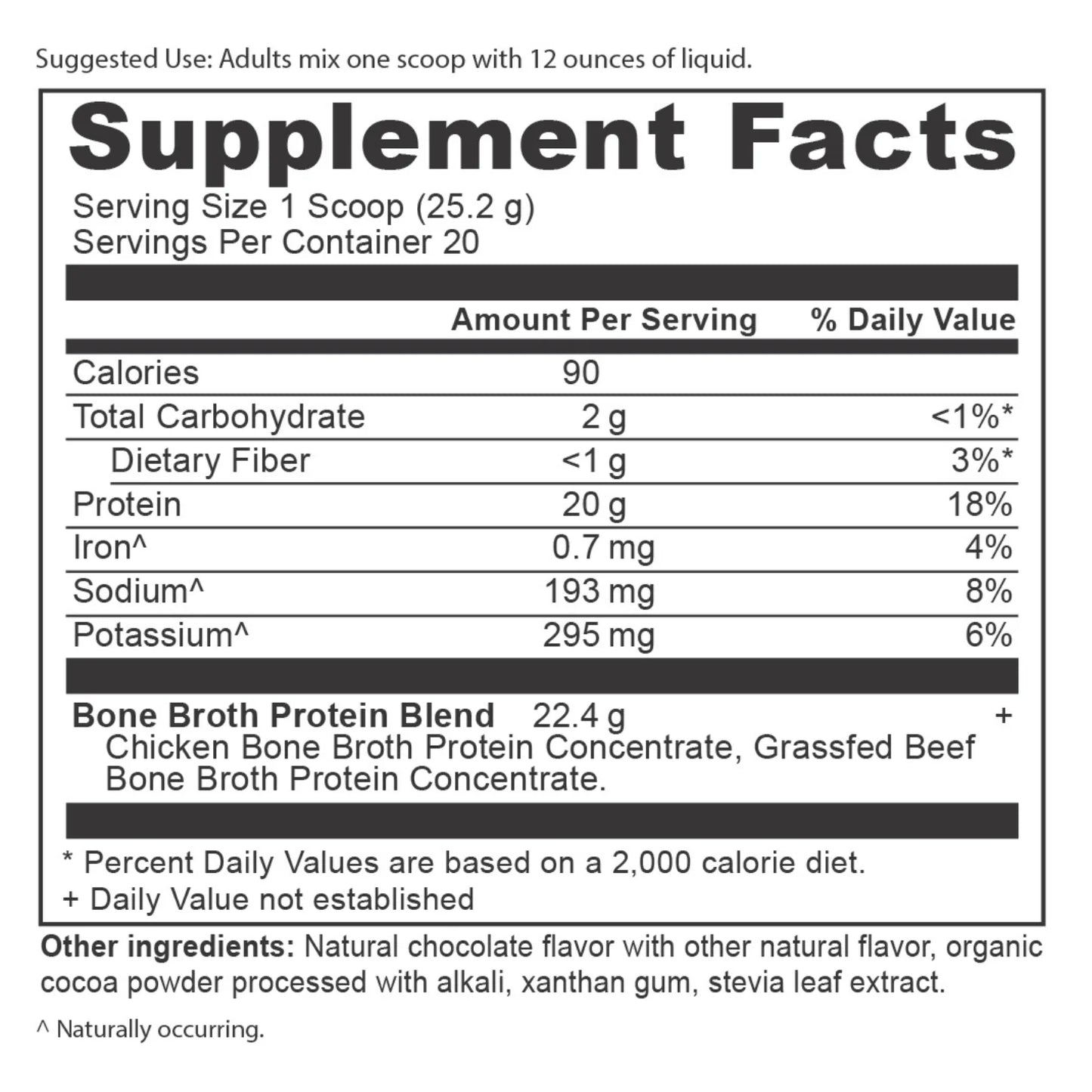 BONE BROTH PROTEIN CHOCOLATE