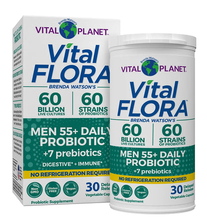 VITAL FLORA MENS DAILY 55+ PROBIOTIC