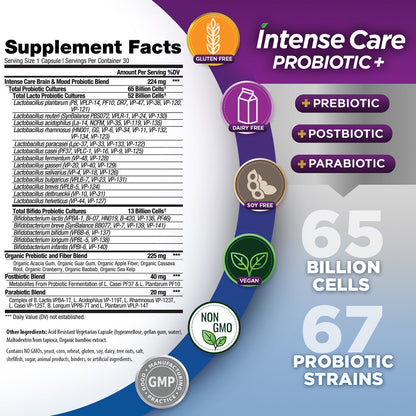 INTENSE CARE PROBIOTIC BRAIN + MOOD