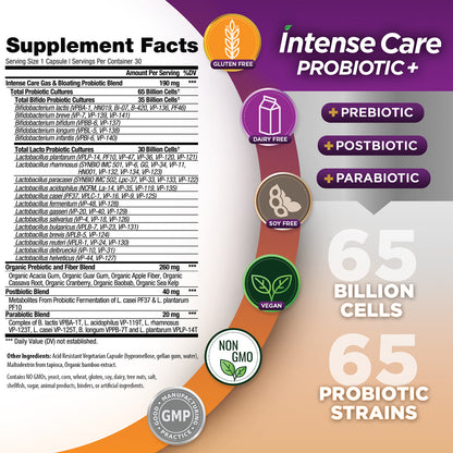 INTENSE CARE PROBIOTIC GAS + BLOATING