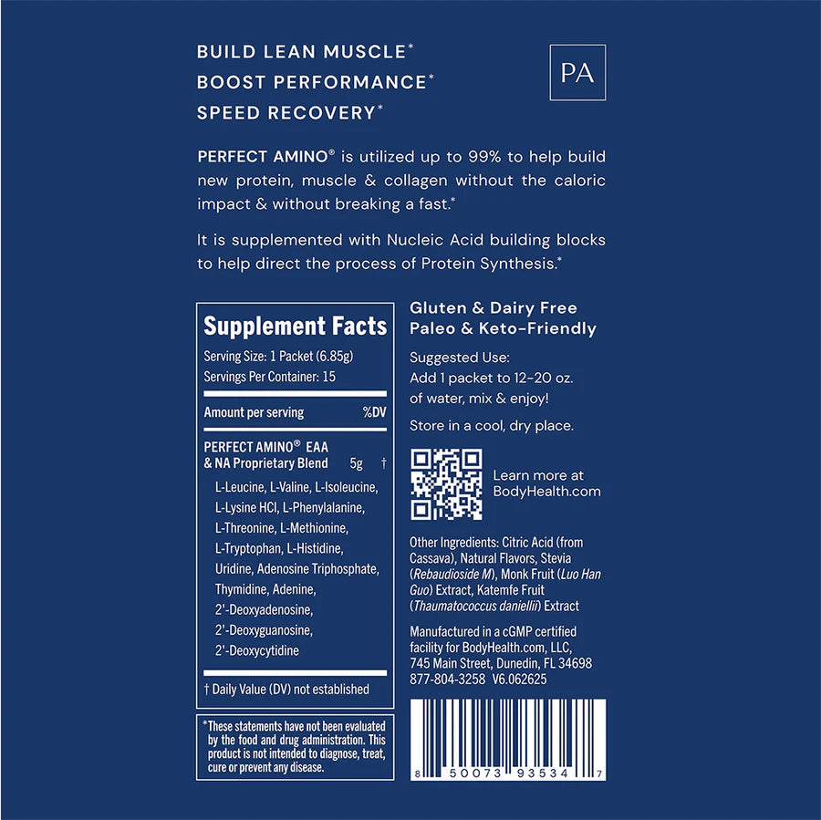 PERFECT AMINO LEMON LIME (15) STICK PACK