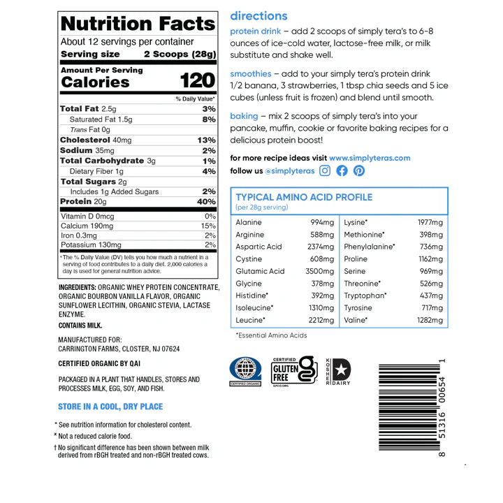 LACTOSE FREE WHEY PROTIEN VANILLA