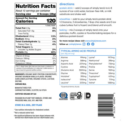 LACTOSE FREE WHEY PROTIEN VANILLA