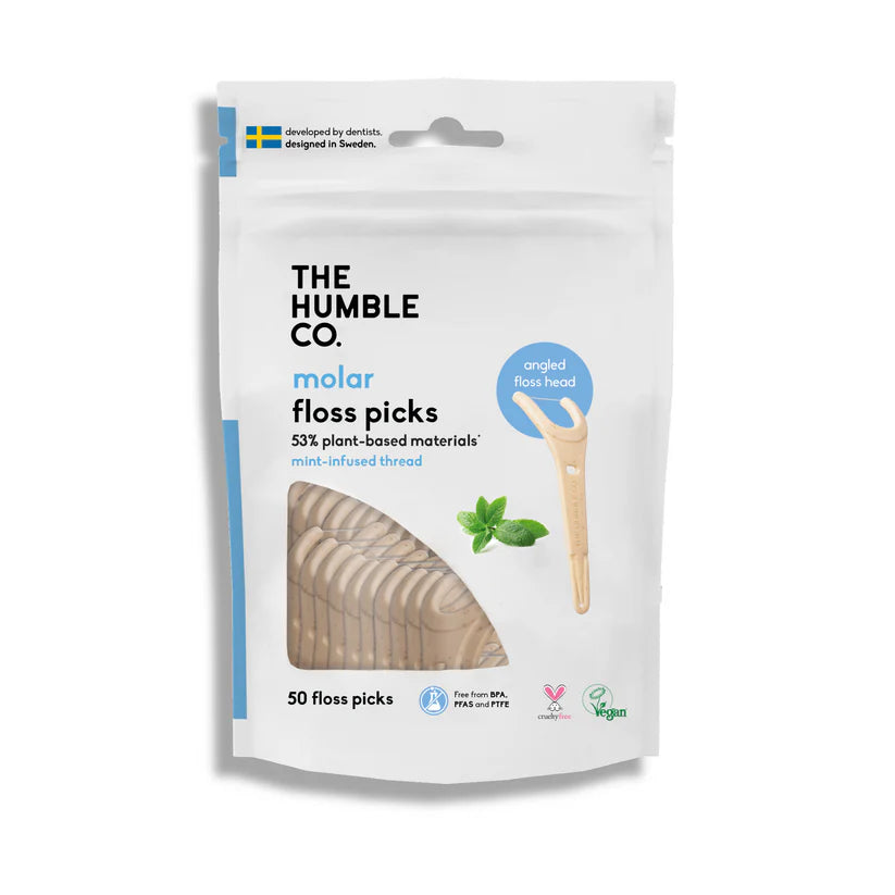 MOLAR FLOSS PICKS MINT