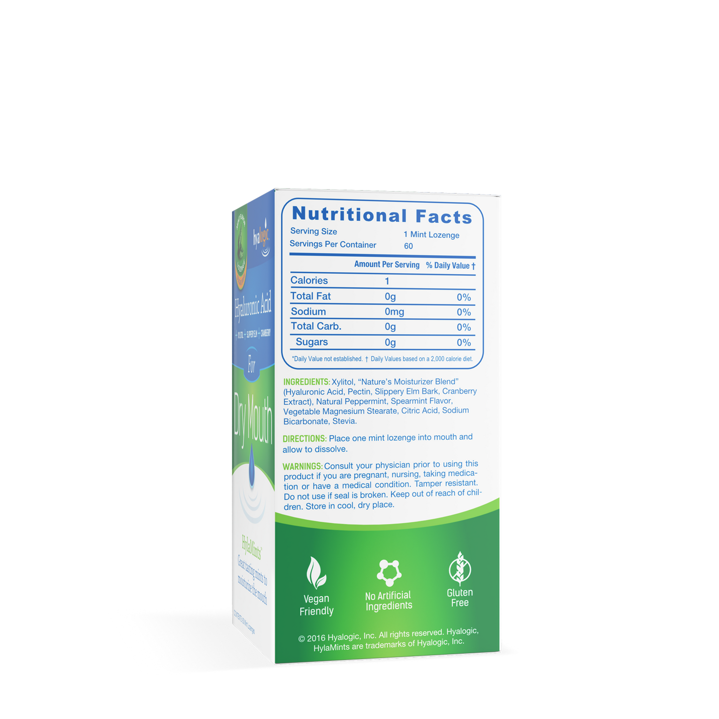 HYALURONIC ACID DRY MOUTH HYLAMINTS