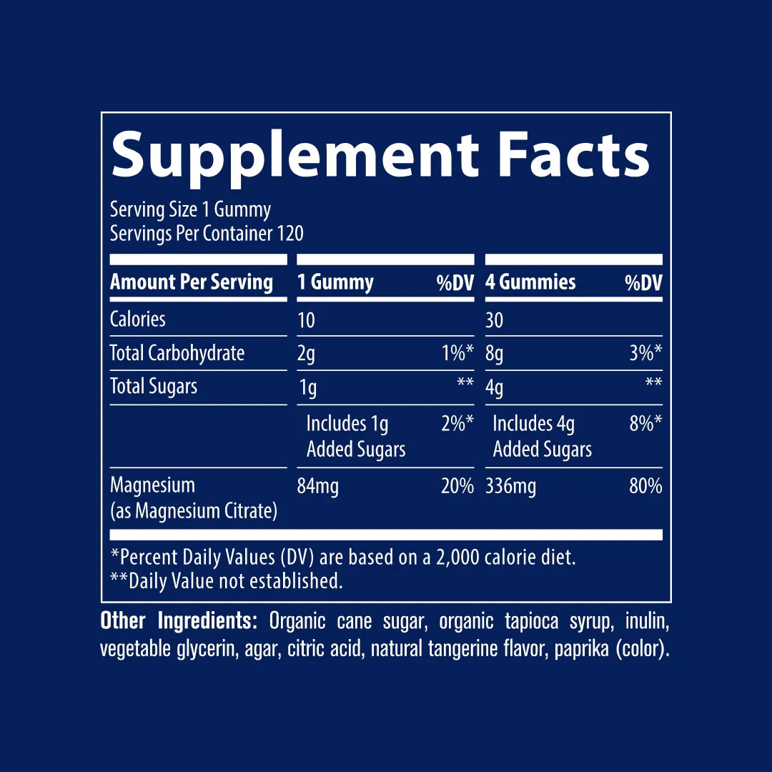 MAGNESIUM GUMMIES TANGERINE