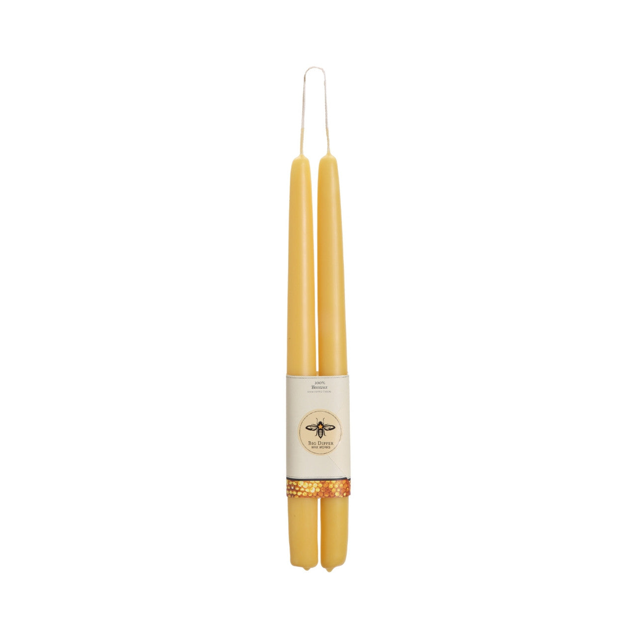 BEEWAX CANDLE STANDARD TAPER NATURAL