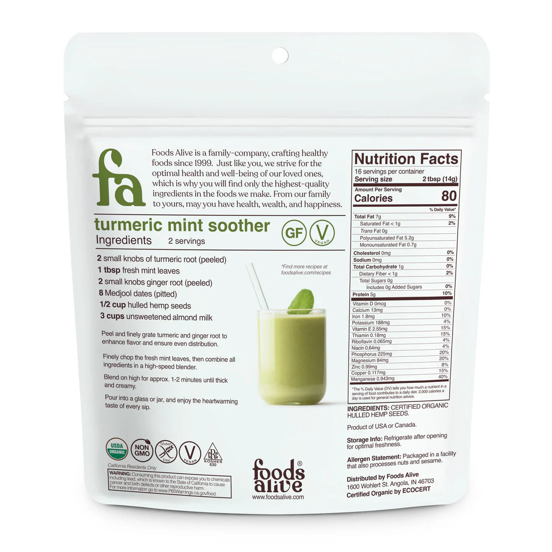 HULLED HEMP SEEDS
