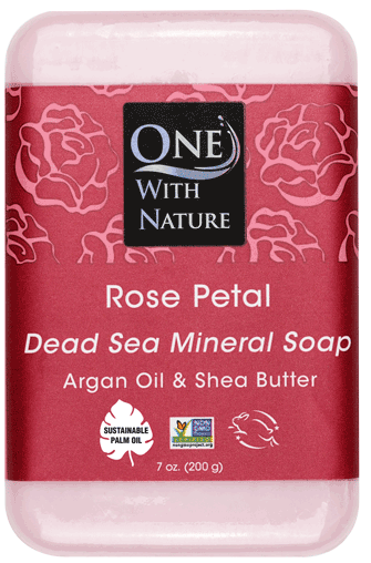 ROSE PETAL DEAD SEA MINERAL SOAP