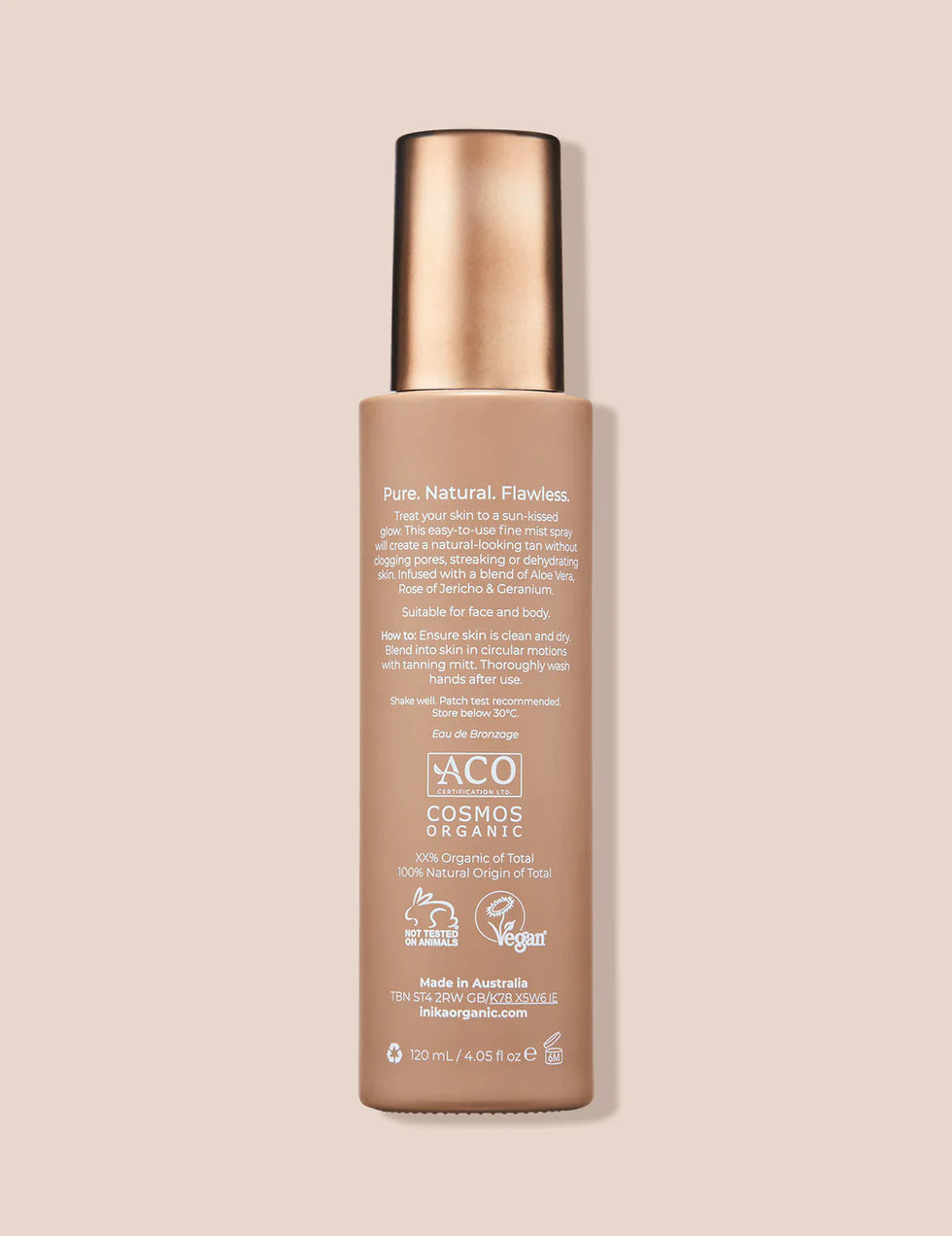 ORGANIC NATURAL TANNING MIST FACE & BODY