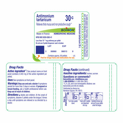 ANTIMONIUM TARTARICUM 30C