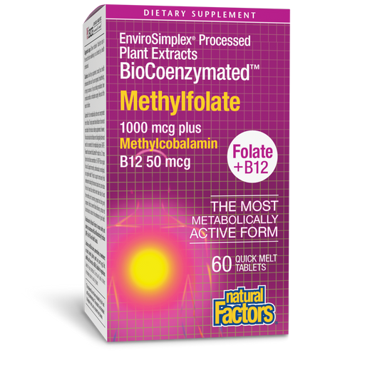 BIOCOENZYMATED METHYLFOLATE + B12