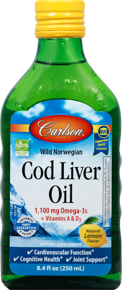 COD LIVER OIL LEMON (8.4 oz)