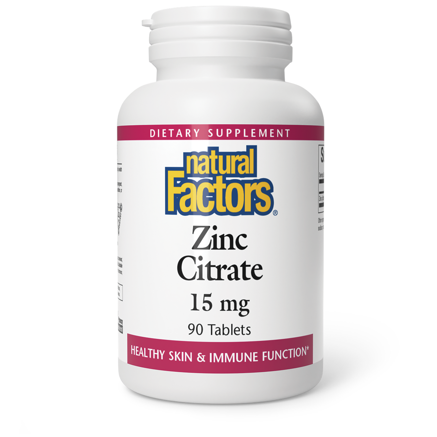 NATURAL FACTORS ZINC CITRATE 15 mg
