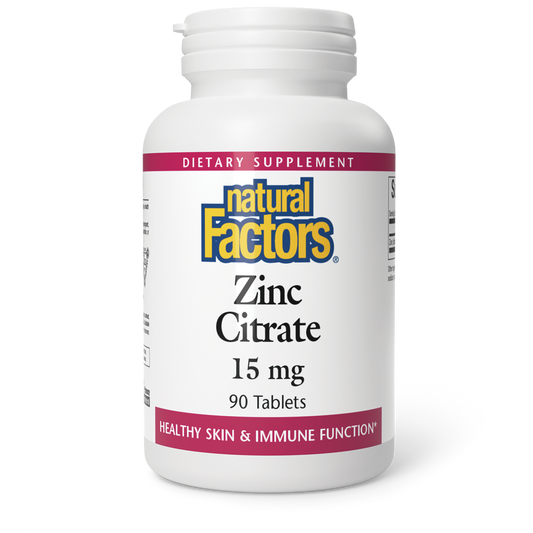 NATURAL FACTORS ZINC CITRATE 15 mg