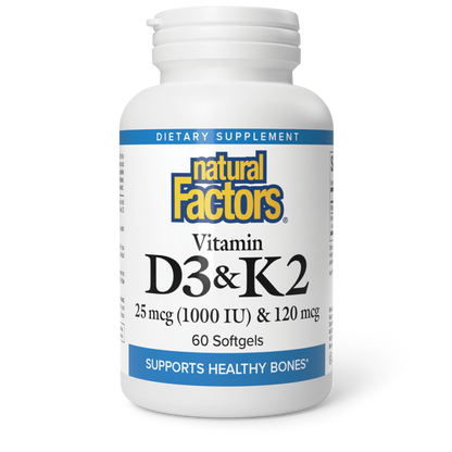 VITAMIN D3 (1000 IU) & K2 (120 mcg)