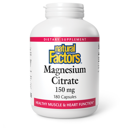 NATURAL FACTORS MAGNESIUM CITRATE 450 mg (180)
