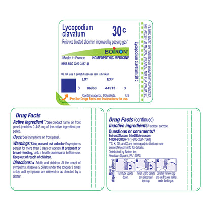 LYCOPODIUM CLAVATUM 30C