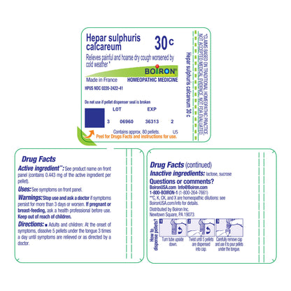 HEPAR SULPHURIS CALCAREUM 30C