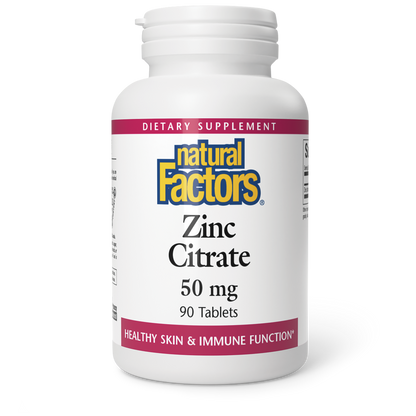 NATURAL FACTORS ZINC CITRATE 50 mg