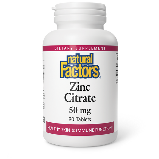 NATURAL FACTORS ZINC CITRATE 50 mg